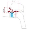 Fiamma Markisenadapter Kit VW Crafter/MAN Ab 2017 Roof Rail Dachmontage -Fiamma Verkäufe 235102 2445119