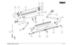 Thule Frontblendenendkappen-Satz Passend Zu T. Omnistor 5102