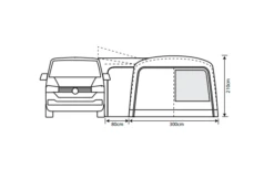 Outdoor Revolution Cayman Combo Air Vorzelt Low 180 Bis 210 Cm -Fiamma Verkäufe 636907 4332467