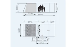 Dometic Rarotonga DA FTT 401 AIR TC LH Aufblasbares Driveaway Vorzelt 3 M Modell Links -Fiamma Verkäufe 707879 4802012