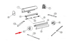 Thule Abdeckung Frontprofil (links+rechts)
