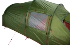 High Peak Falcon 3 LW Lightweight 3 Personen Tunnelzelt Aluminium Gestänge Olive/rot -Fiamma Verkäufe 733031 4904030
