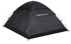 High Peak Monodome XL Freistehendes Einfachdach Kuppelzelt 4 Personen Schwarz
