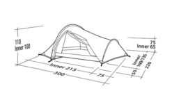 Robens Challenger 3XE Tunnelzelt Grün -Fiamma Verkäufe 771890 5131130