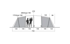 Easy Camp Huntsville Twin 800 Tunnelzelt Für 8 Personen -Fiamma Verkäufe 782501 5172614