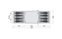 Easy Camp Huntsville Twin 800 Tunnelzelt Für 8 Personen -Fiamma Verkäufe 782504 5172620