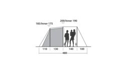 Easy Camp Huntsville 600 Tunnelzelt Für 6 Personen -Fiamma Verkäufe 782510 5172932