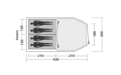 Easy Camp Huntsville 400 Tunnelzelt Für 4 Personen -Fiamma Verkäufe 782846 5185703