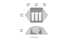 MSR Mutha Hubba NX V2 3 Personen Weiß -Fiamma Verkäufe 819866 5300270